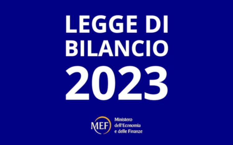 LA LEGGE DI BILANCIO 2023